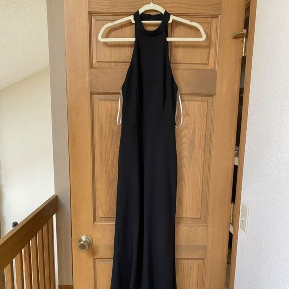 Lulu's Like a Dream Black Halter Mermaid Maxi Dress - Picture 4 of 4